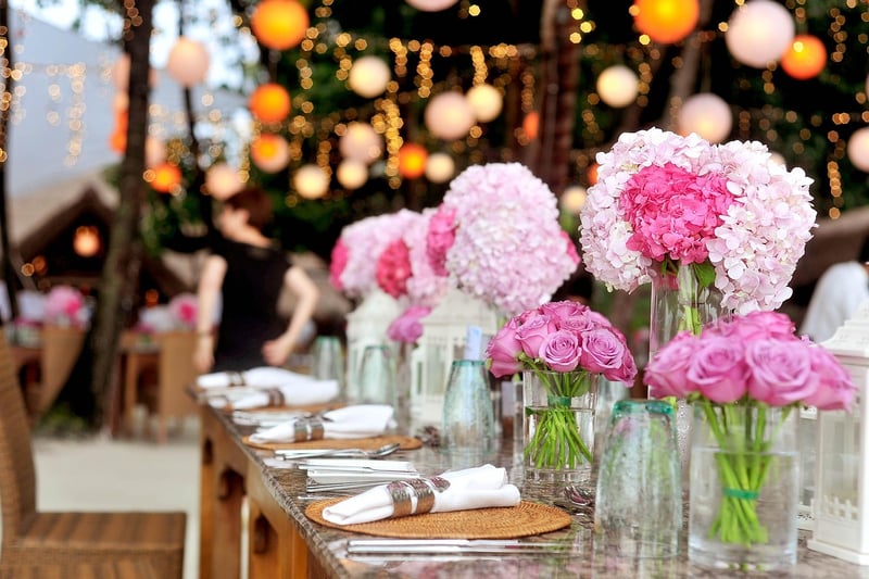 Flowing Fabrics Table Setting